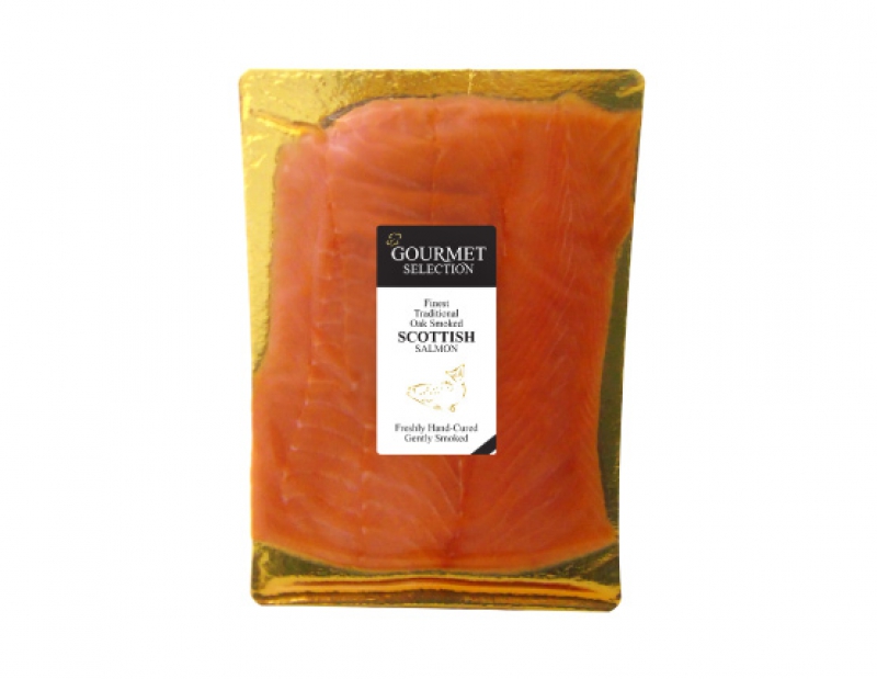 GOURMET SELECTION Καπνιστός σολομός Σκωτίας μακράς κοπής, 100gr